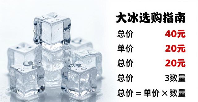 大冰块价格到底怎么算？滨湖冰块选购指南